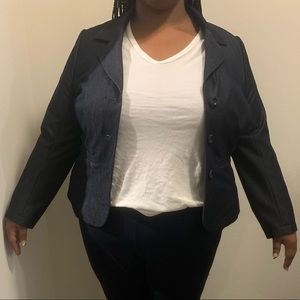 Lane Bryant Dark Grey Blazer Size 18